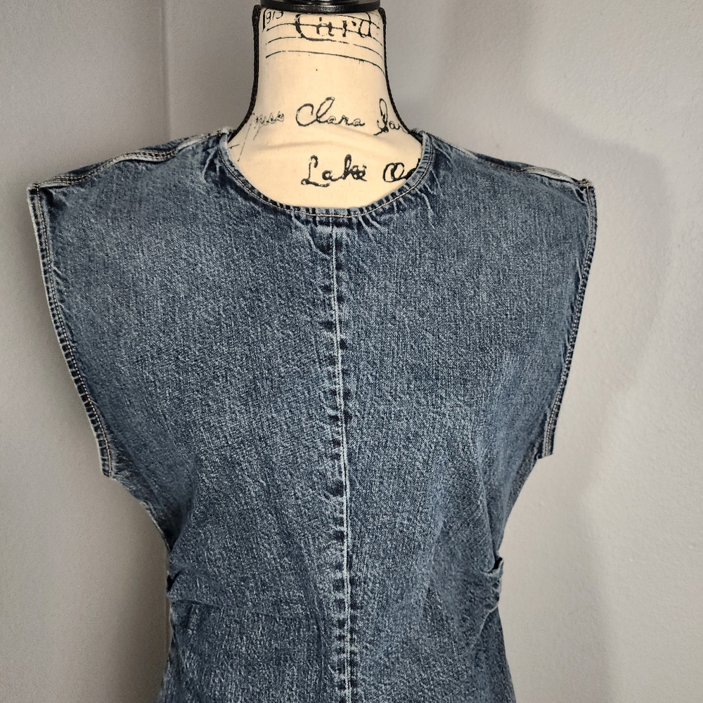 Zara Denim Dresz, Large - Picture 2 of 14